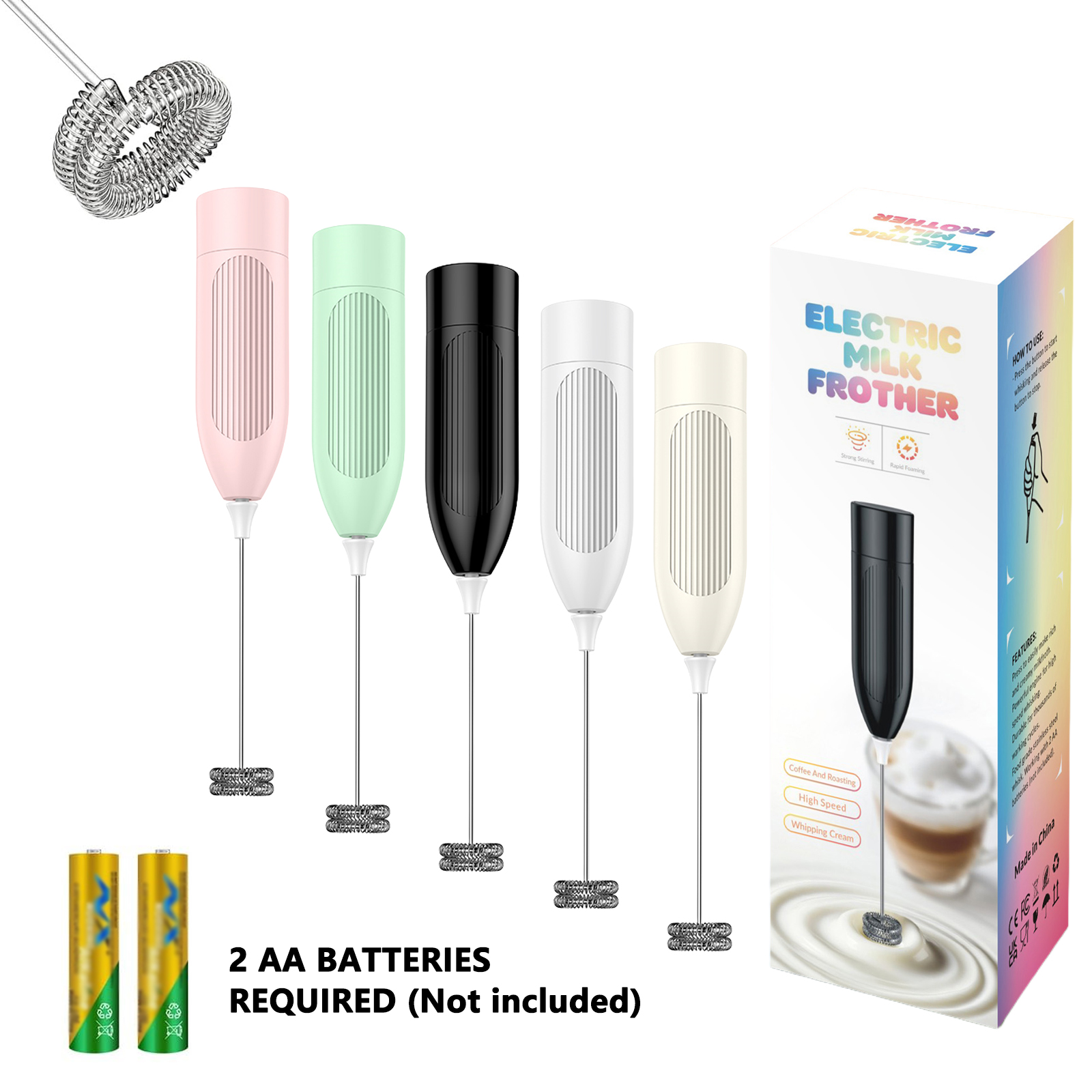 Pocket Coffee Maker - Milk Frother Handheld Electric Foam Maker