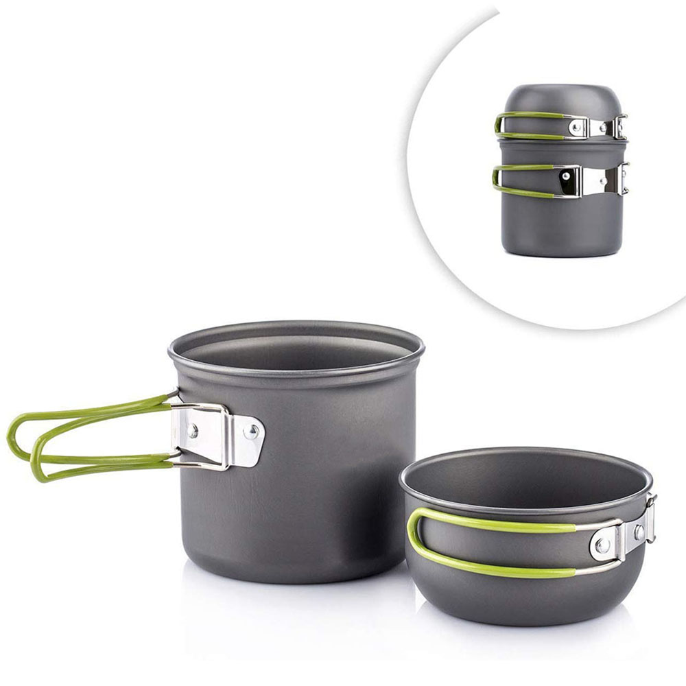Camping Cooking Unit - Ultralight Camping Pots Cookware Set Portable