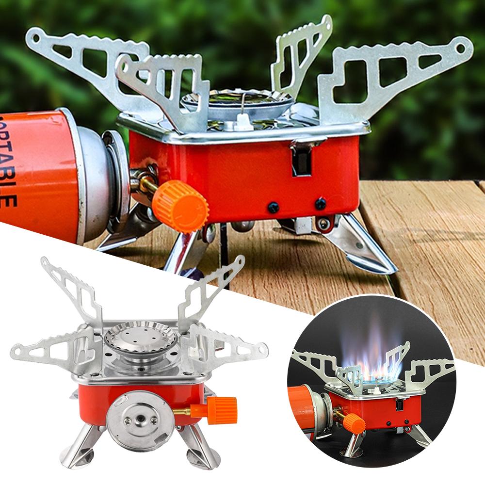 Camping Cooking Gas Stove - Portable Burner Camping Foldable Windproof Outdoor