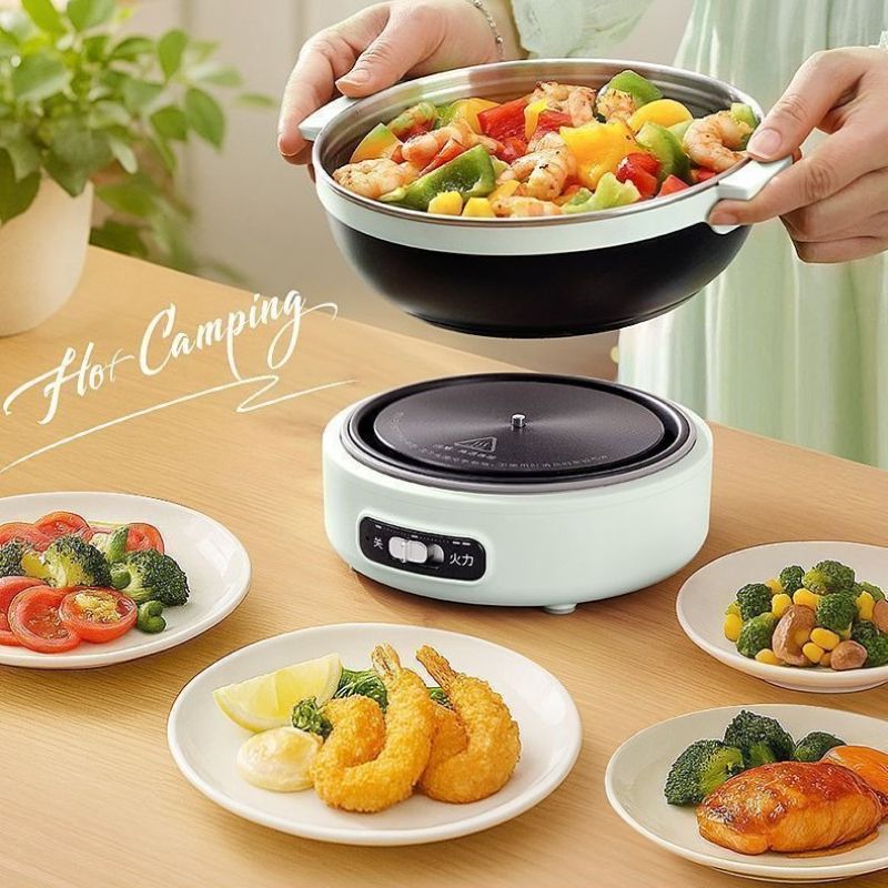 Camping Cooking Electric - 220V Electric Cooking Pot Portable Multi