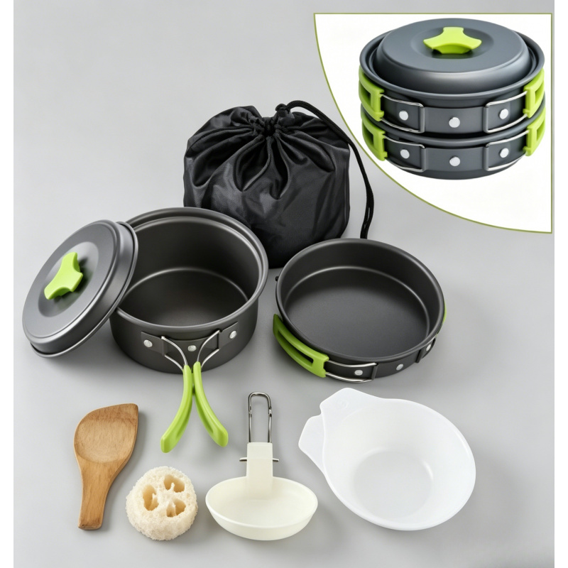 Camping Cooking Unit - Portable Durable Camping Cookware Set Outdoor