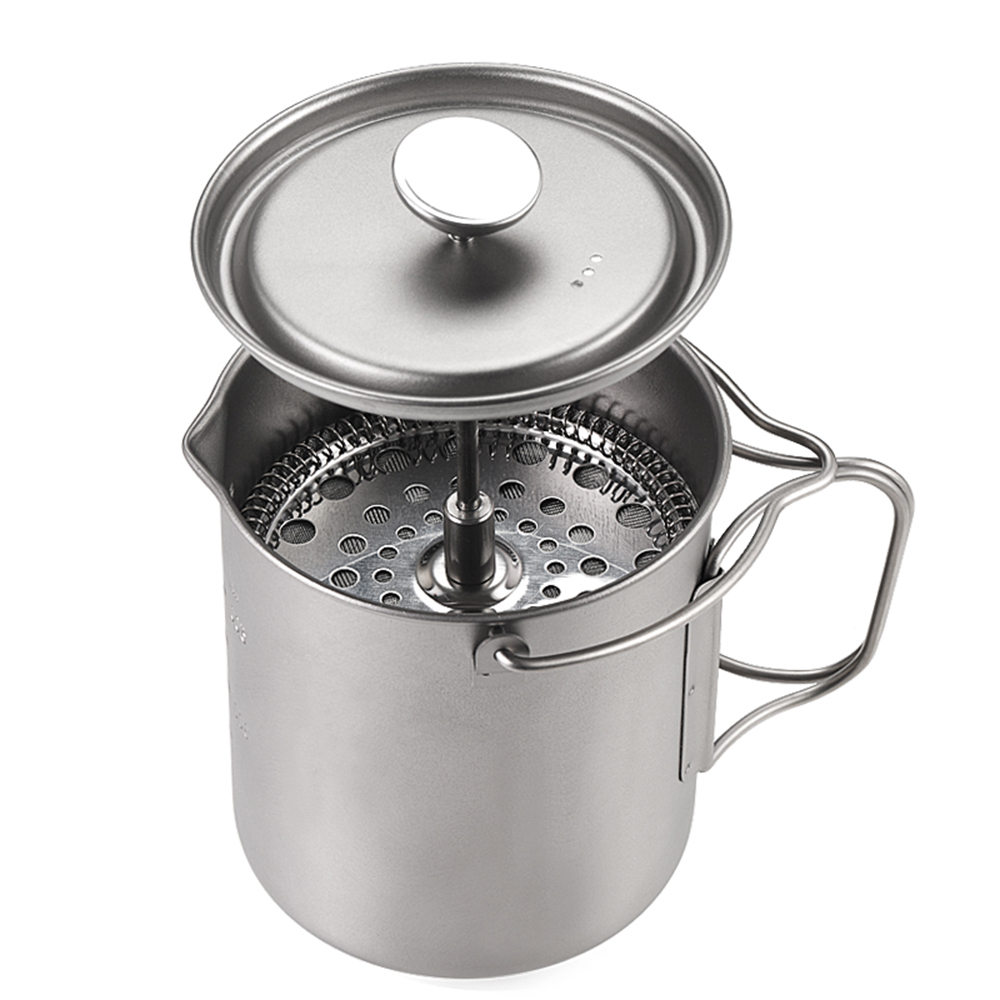 Pocket Coffee Maker - Lixada 750ml Titanium Coffee Cup Mug