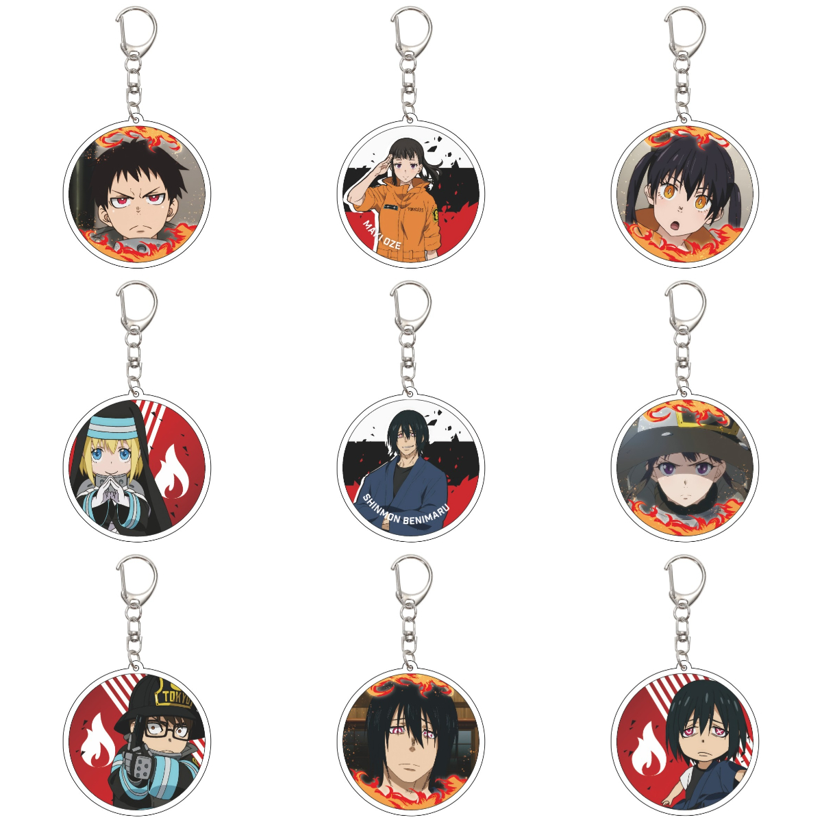 Campfire Cooking In Another World With My Absurd Skill Manga - 55MM Anime Fire Force Keychain Shinra