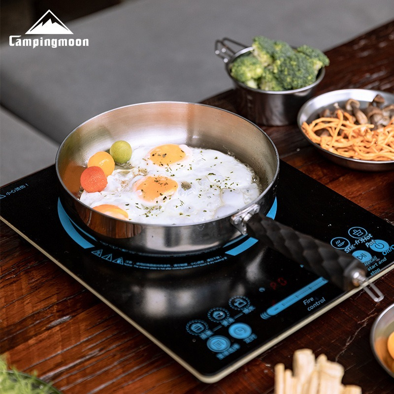 Camping Cooking Set - CAMPINGMOON CC-23 camping three-layer steel frying