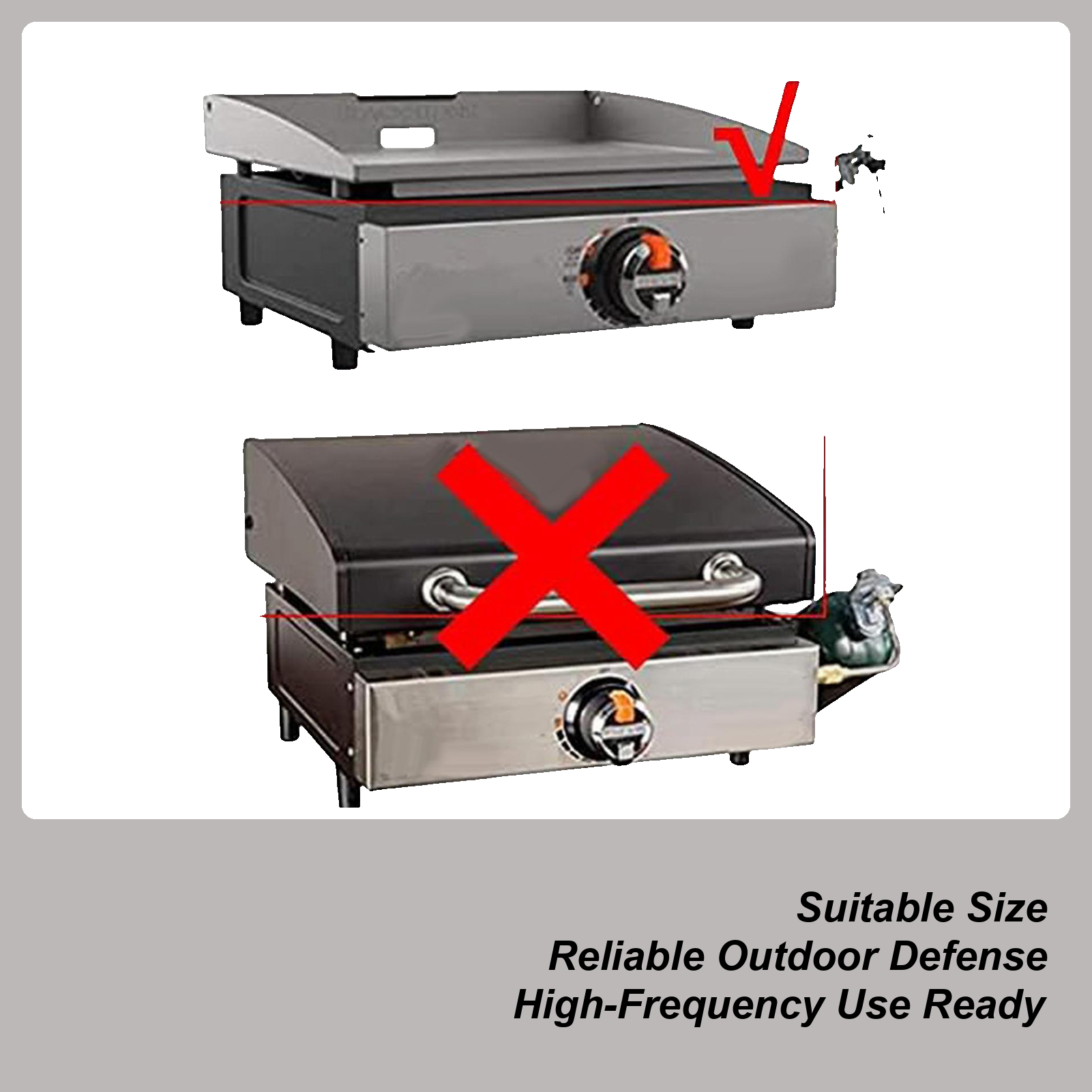 Camping Cooking Grill - Grilling Cover Heavy Duty Waterproof Table