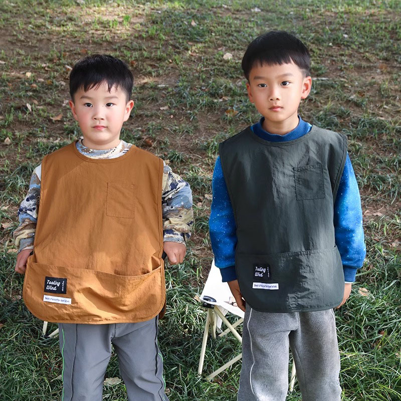Oilproof Waterproof Kids Apron - Camping Cooking With Kids review and price