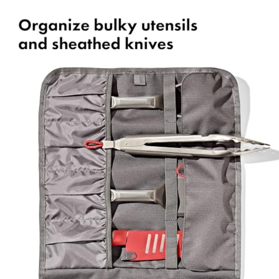 Outdoor Camp Kitchen Tool Roll - Camping Cooking Utensil Roll review and price