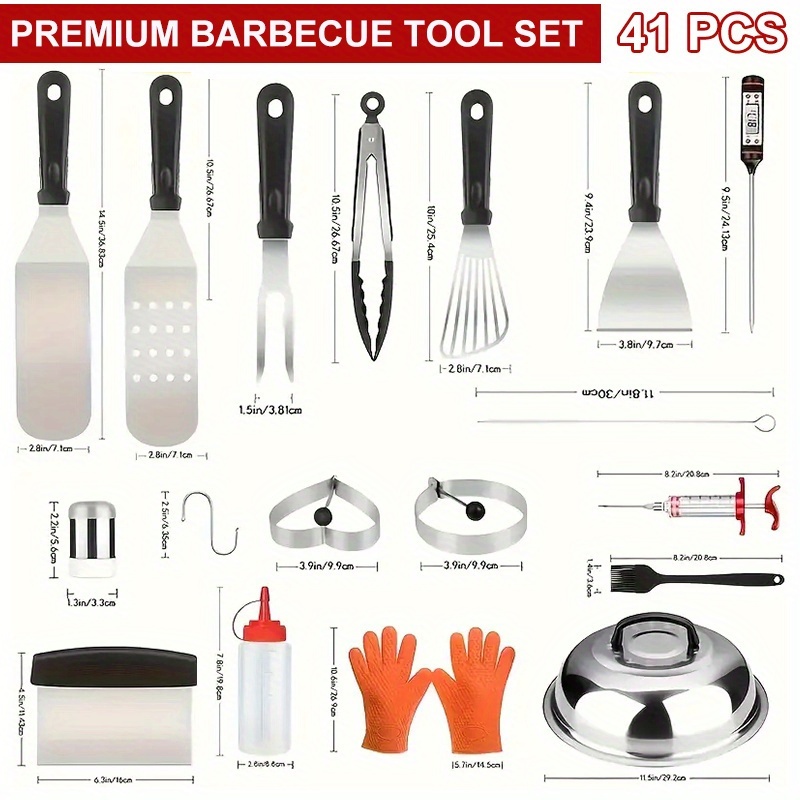 us41/34/17pcs BBQ set, BBQ acc - Meat Thermometer Camp review and price