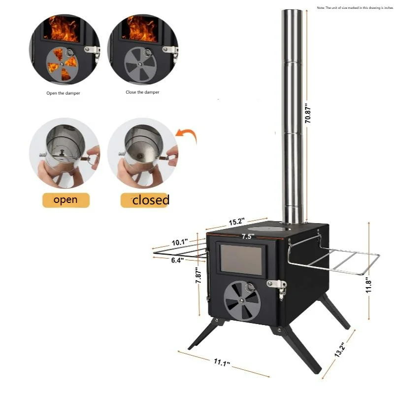 Camping Carbon Steel Wood-Burn - Camping Cooking Easy review and price
