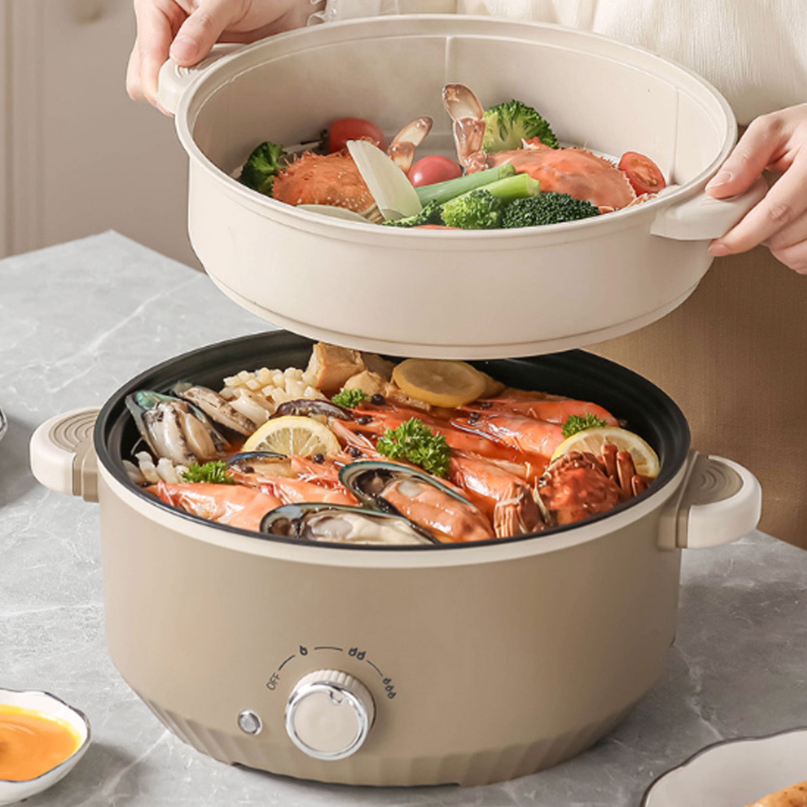 220V Electric Hot Pot 800W 3L  - Camping Cooking Electric review and price