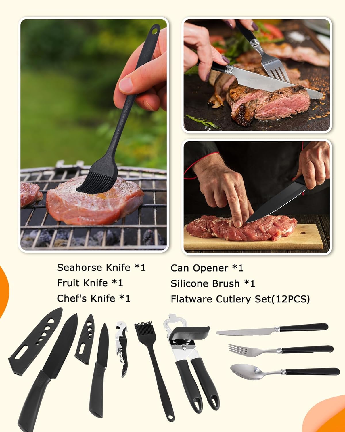 45-Piece Camping Cookware Set  - Camping Cooking Set Stainless Steel review and price