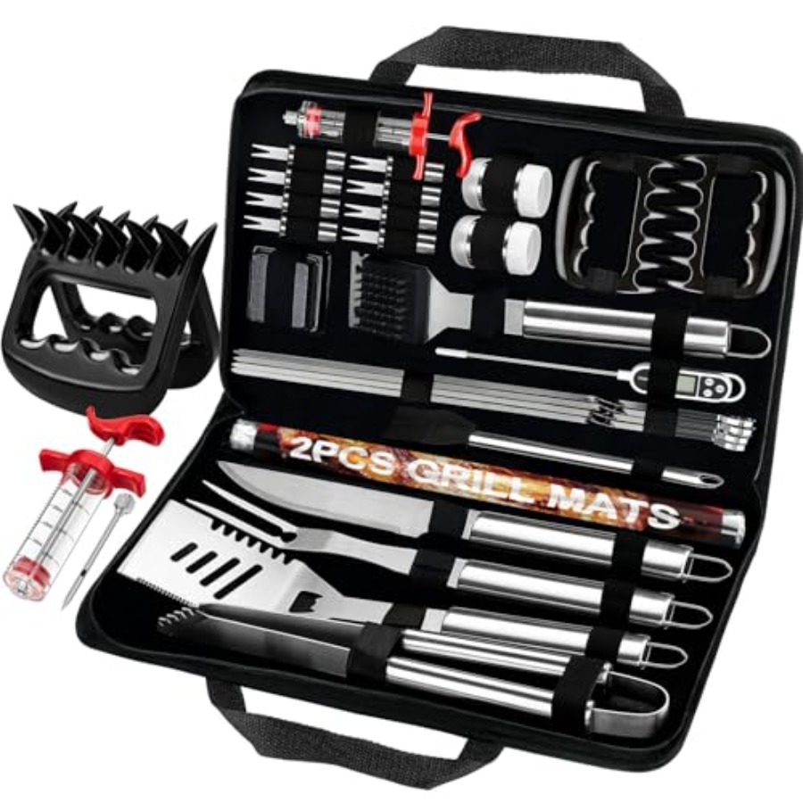 28Pcs Grilling Accessories in  - Meat Thermometer Camp review and price