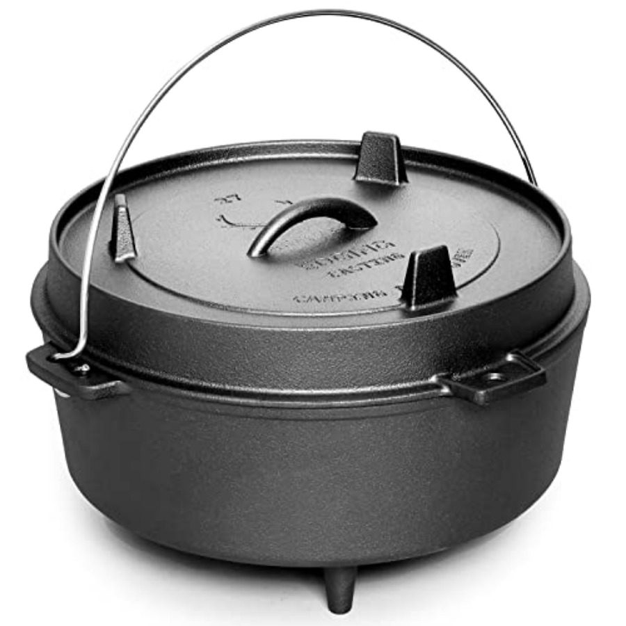 Pre-Seasoned Cast Iron Dutch O - Camp Dutch Oven Cast review and price