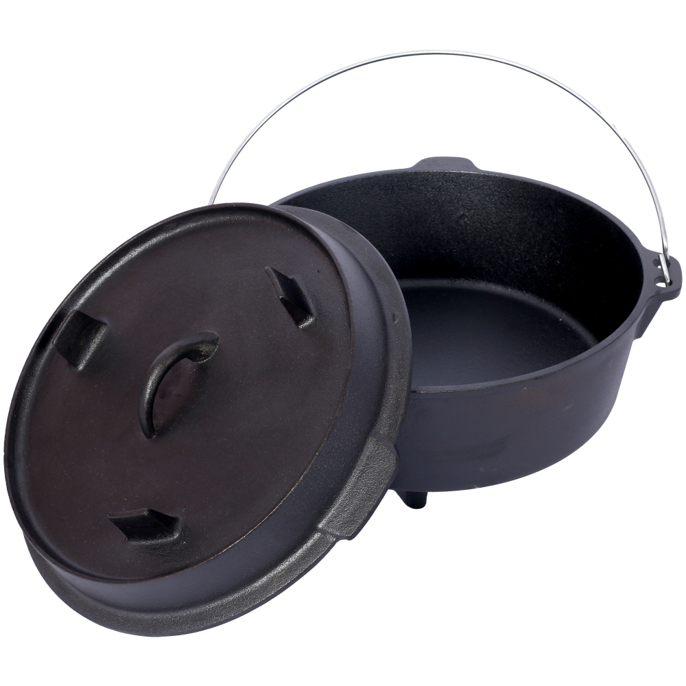 Pre-Seasoned Cast Iron Dutch O - Camp Dutch Oven Cast review and price
