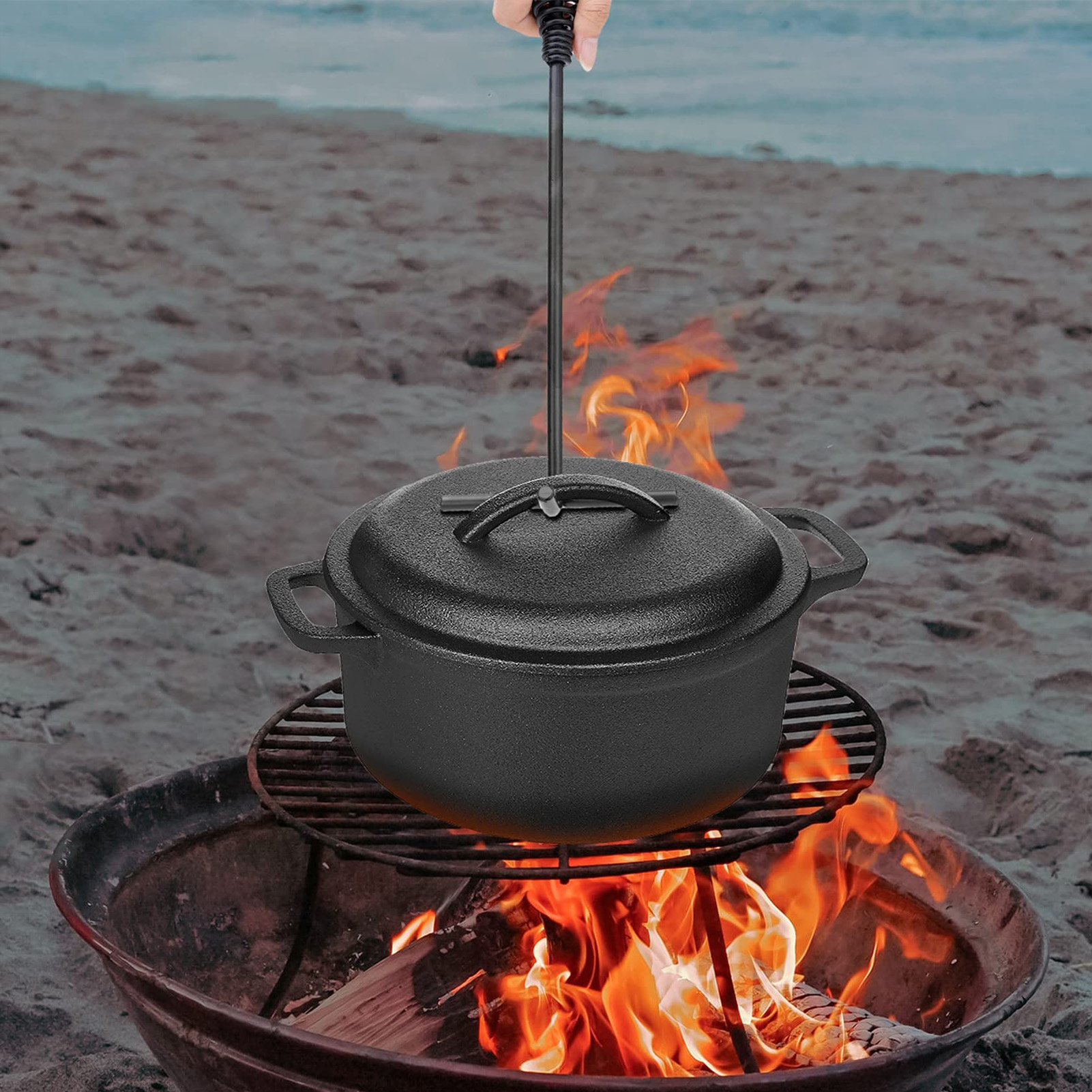 19.5cm Dutch Oven Lid Lifter C - Camp Dutch Oven Cast review and price