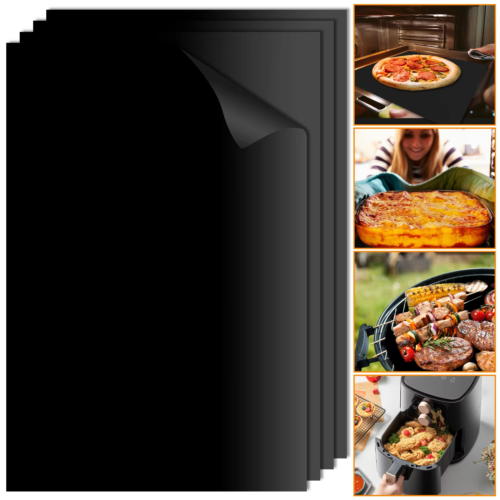 10Pcs Oven Liners Grill Mat 50 - Camping Cooking Mat review and price