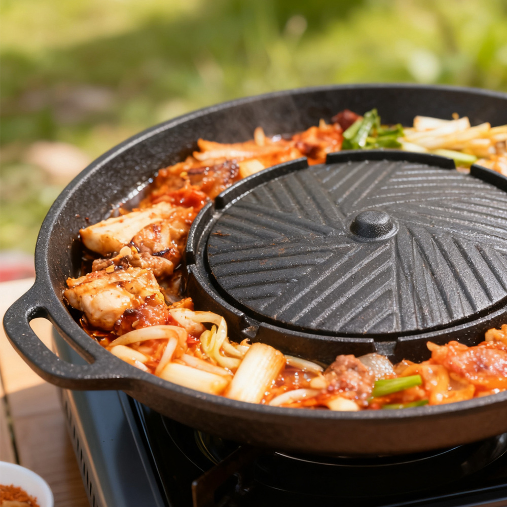 KOSUN Korean BBQ Grill Pan 2 i - Camping Cooking Grill review and price