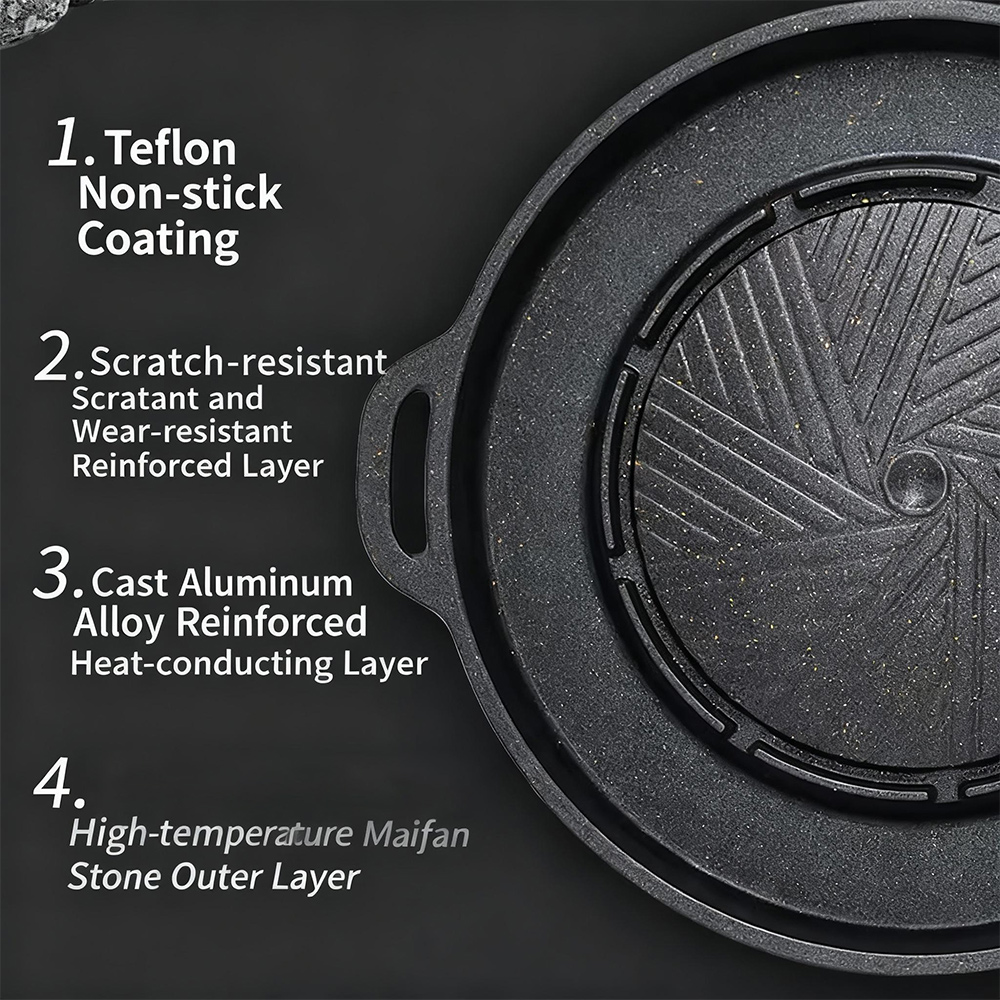 KOSUN Korean BBQ Grill Pan 2 i - Camping Cooking Grill review and price