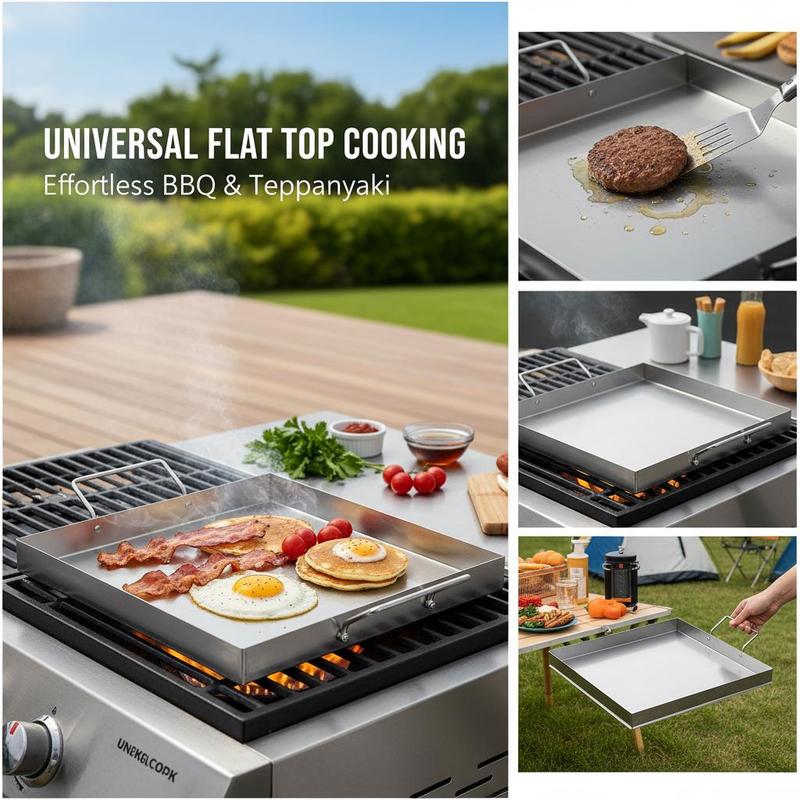 Universal Flat Top Griddle 18x - Camping Cooking Grill review and price