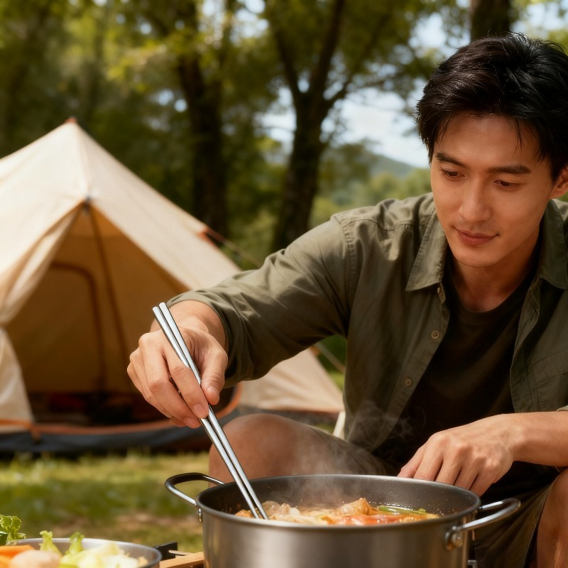 Durable Portable Titanium Chop - Camping No Cooking Meals review and price