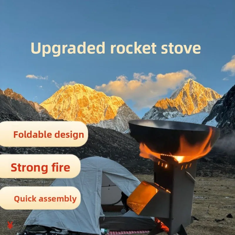Integrated Outdoor Folding Woo - Camping Cooking Fire Stove review and price