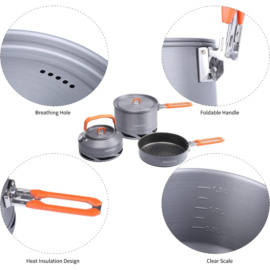 Fire-Maple Feast 4 Piece Campi - Camping Hiking Cooking review and price