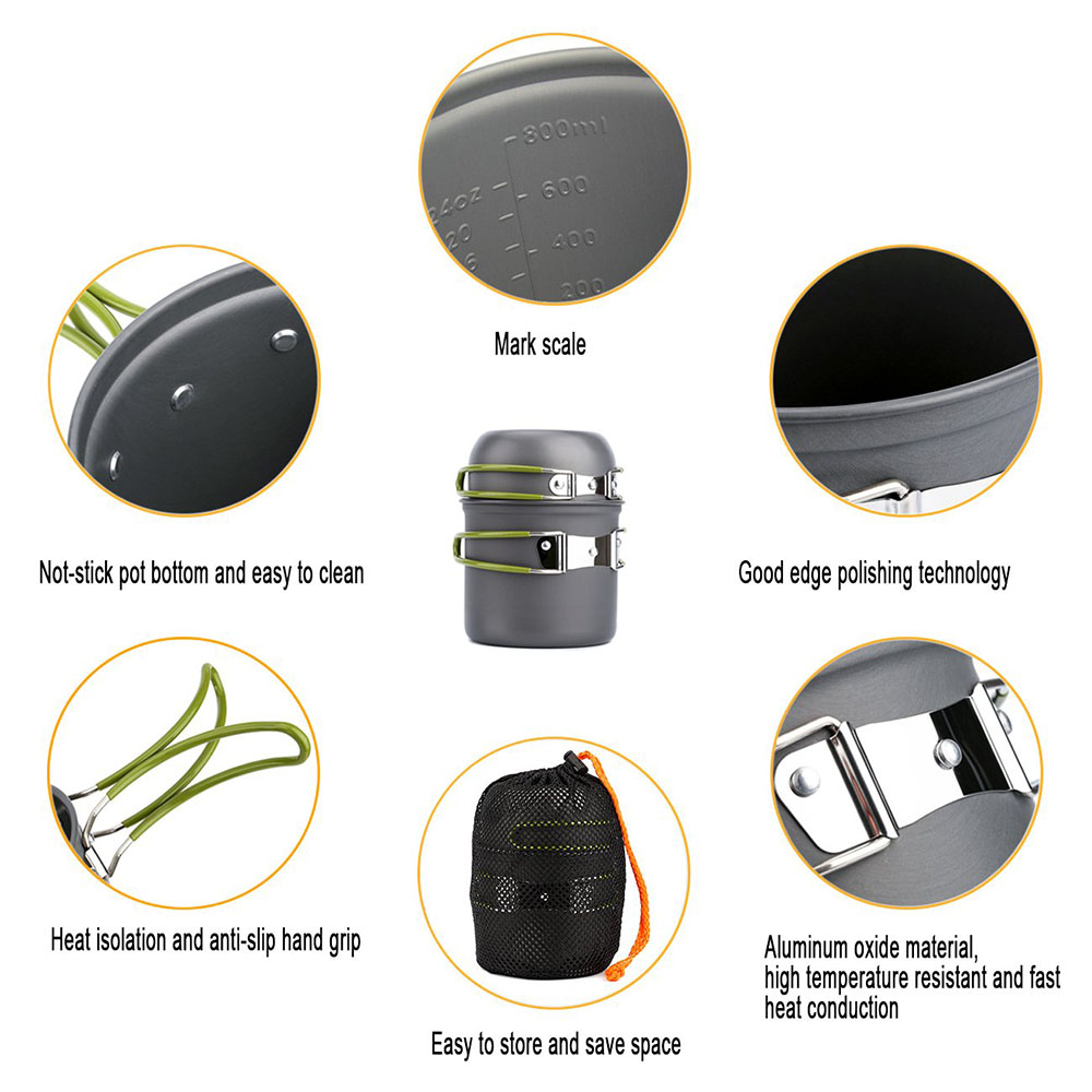 Ultralight Camping Pots Cookwa - Camping Cooking Unit review and price