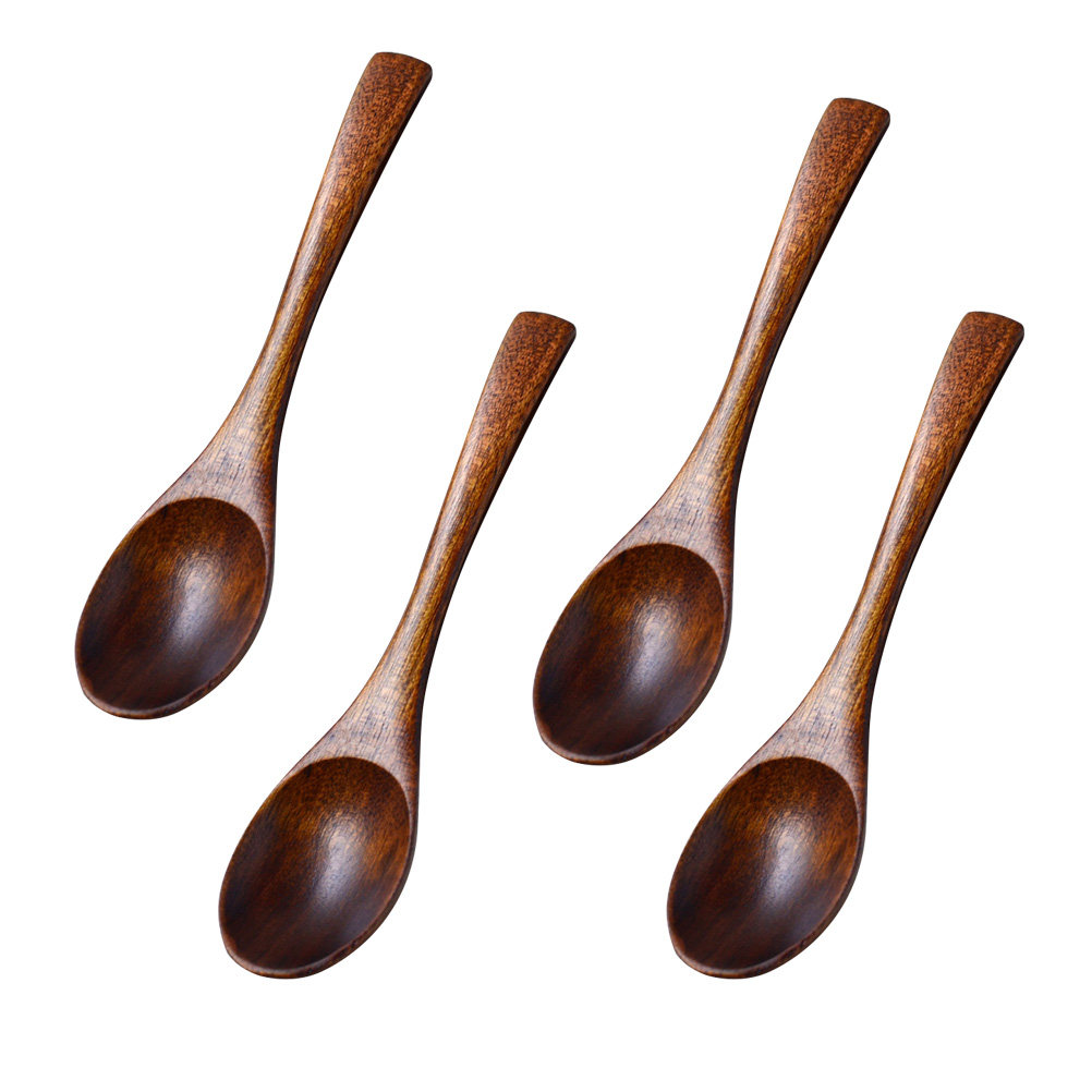 4Pcs Wooden Kids Soup Spoons N - Camping Cooking With Kids review and price