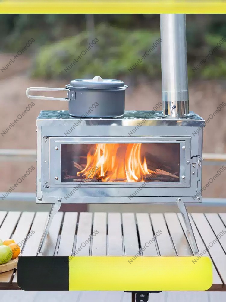Portable Stainless Steel Wood  - Camping Cooking Fire Stove review and price