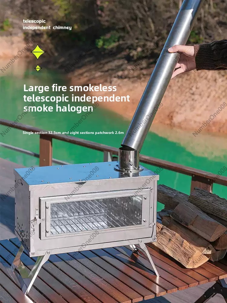 Portable Stainless Steel Wood  - Camping Cooking Fire Stove review and price