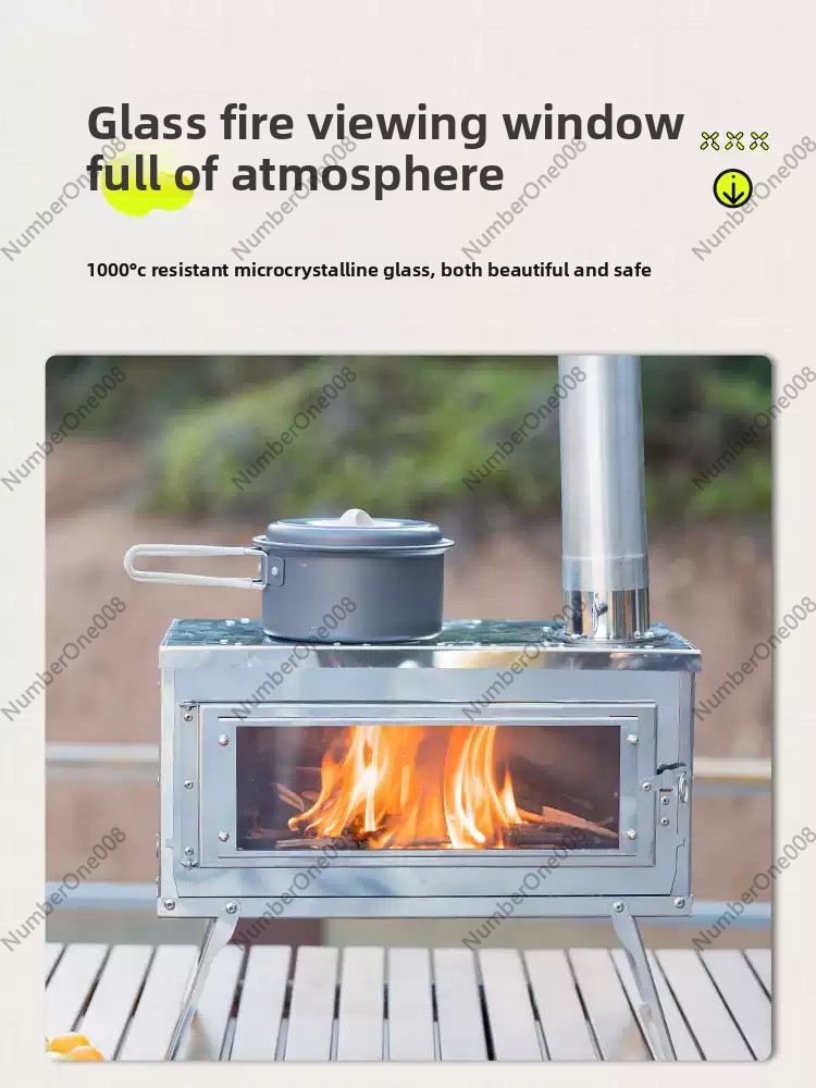 Portable Stainless Steel Wood  - Camping Cooking Fire Stove review and price