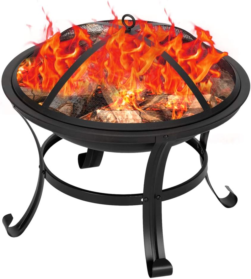 BBQ Grill Outdoor Wood Burning - Camping Cooking Fire Stove review and price