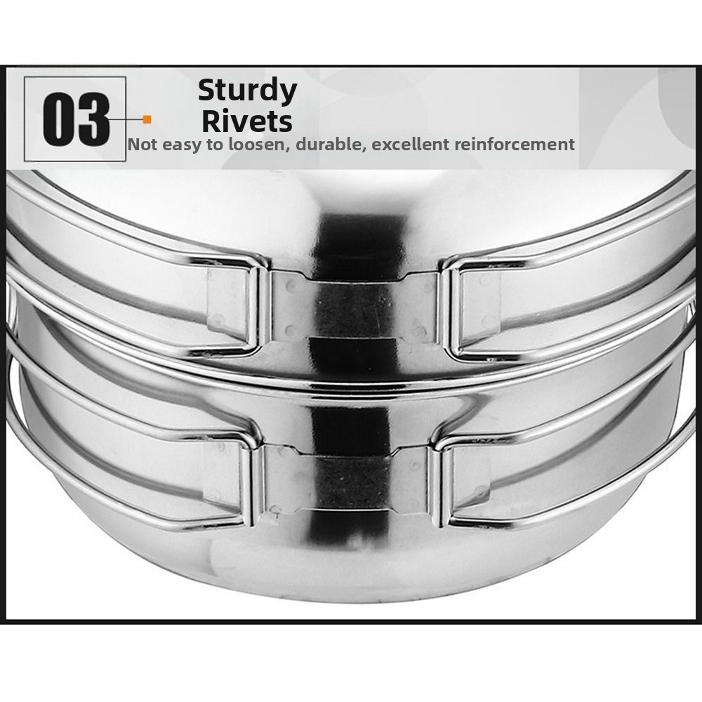 5Pcs 304 Stainless Steel Campi - Camping Cooking Set Stainless Steel review and price