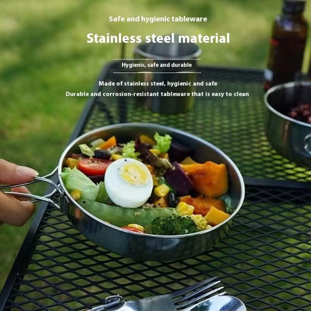 5Pcs 304 Stainless Steel Campi - Camping Cooking Set Stainless Steel review and price