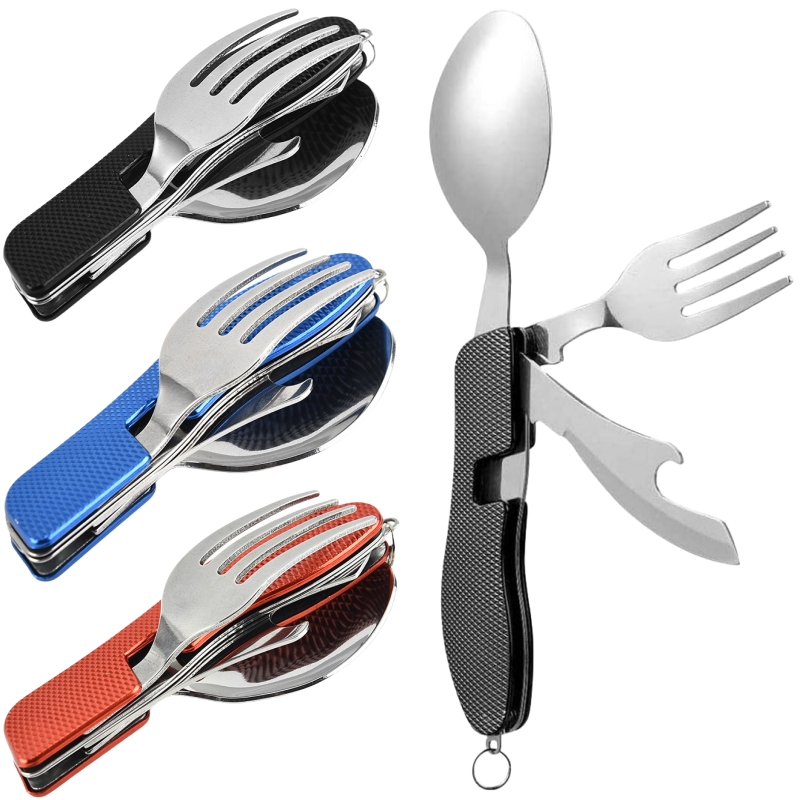 4 in1 Foldable Camping Utensil - Camping Cooking Set Stainless Steel review and price