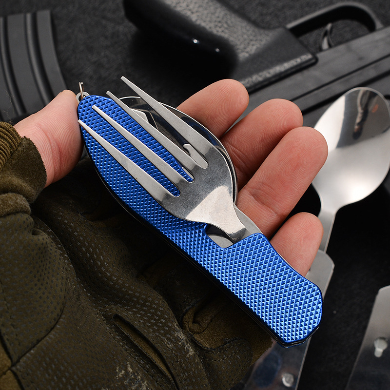 4 in1 Foldable Camping Utensil - Camping Cooking Set Stainless Steel review and price