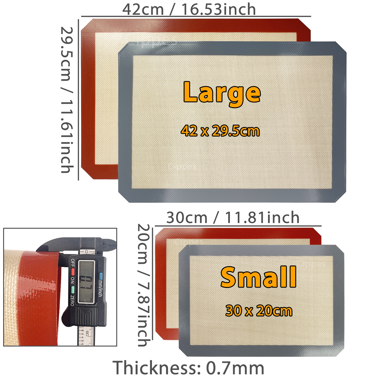 1PC, 2PCS Silicone Baking Mats - Camping Cooking Mat review and price