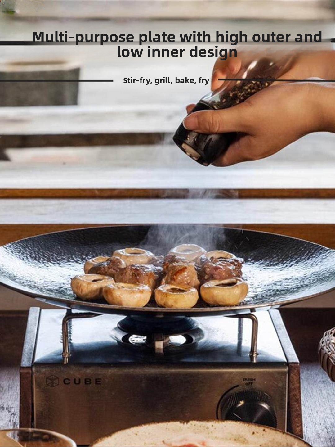 Outdoor Cast Iron Charcoal Gri - Camping Cooking Grill review and price
