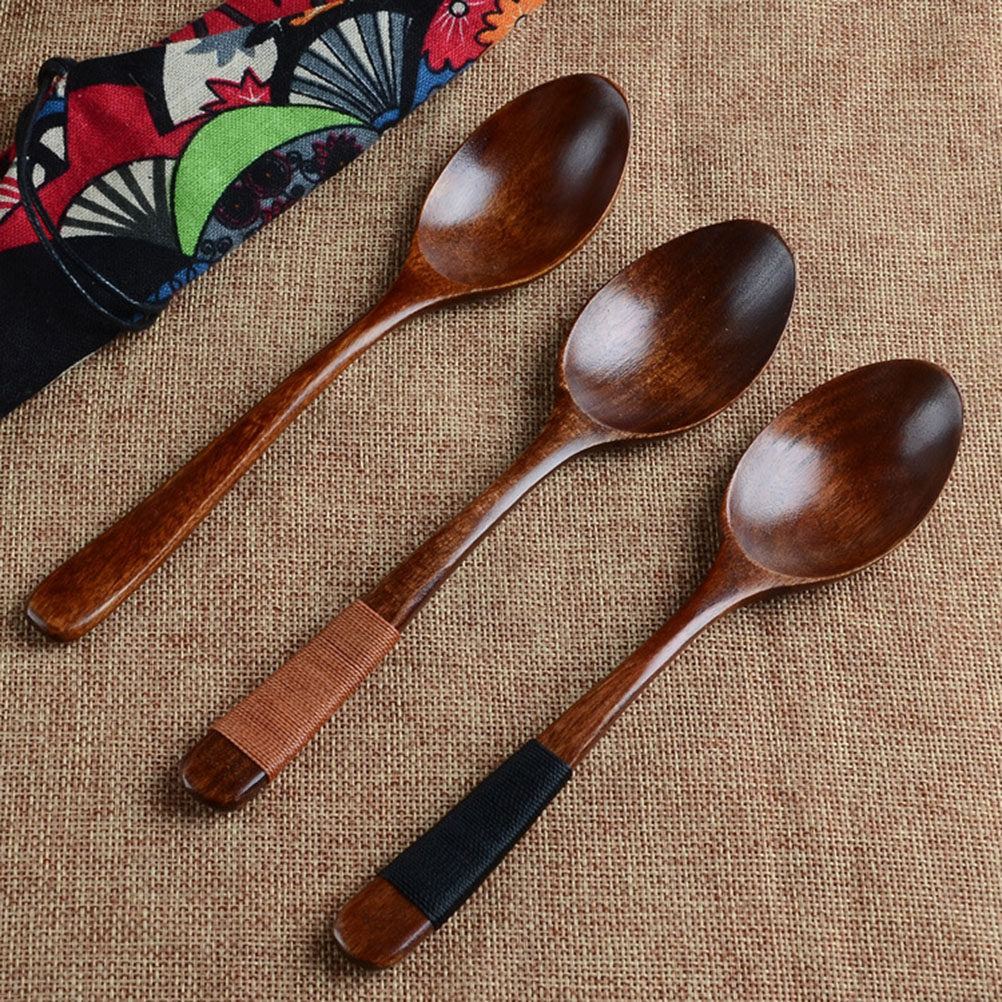 4Pcs Natural Wood Soup Spoons  - Camping Cooking With Kids review and price