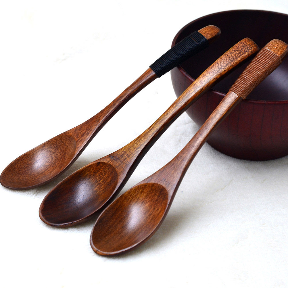 4Pcs Natural Wood Soup Spoons  - Camping Cooking With Kids review and price