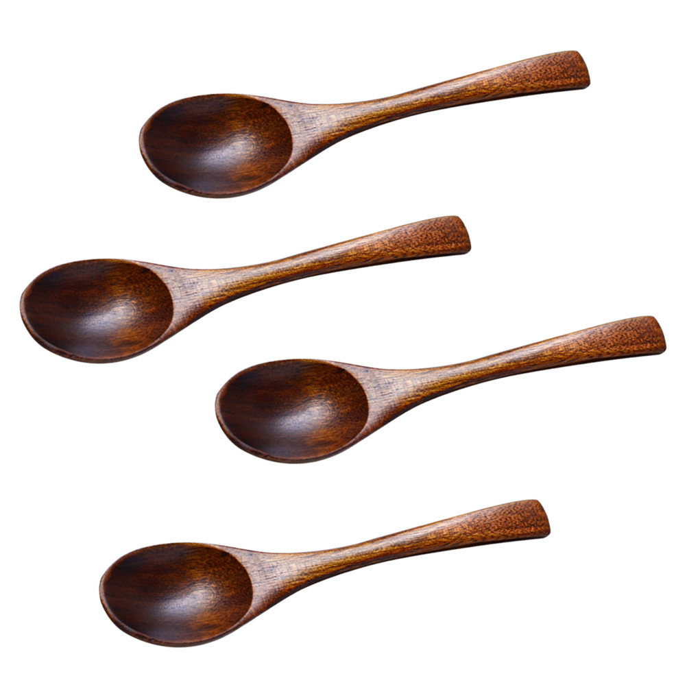 4Pcs Natural Wood Soup Spoons  - Camping Cooking With Kids review and price