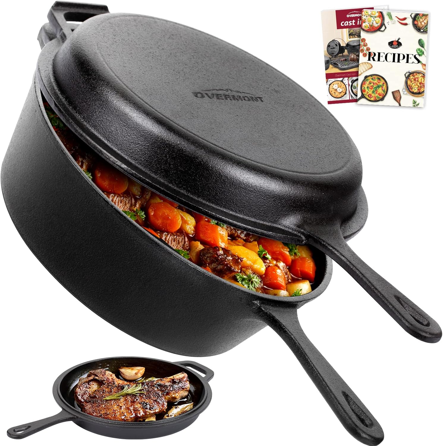 Cast Iron Dutch Oven with Lid  - Camp Dutch Oven Cast review and price