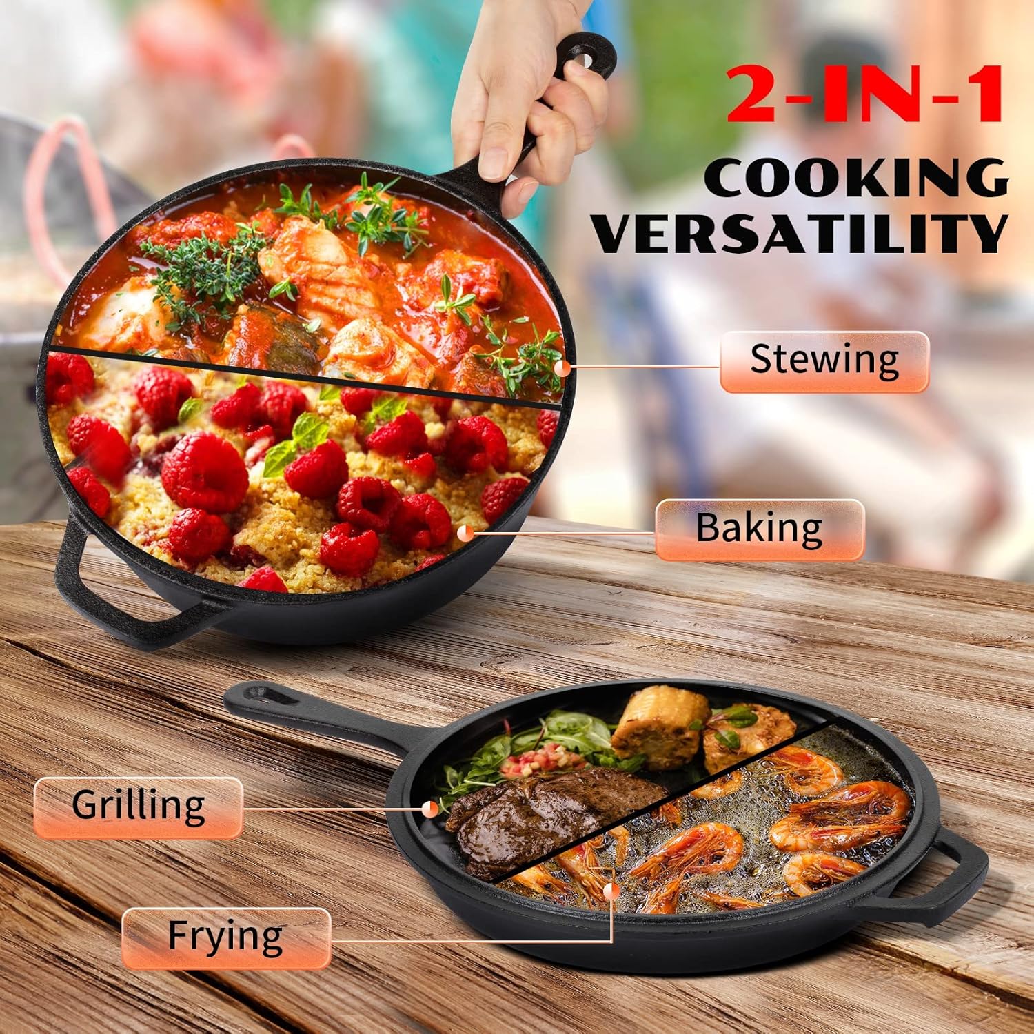 Cast Iron Dutch Oven with Lid  - Camp Dutch Oven Cast review and price