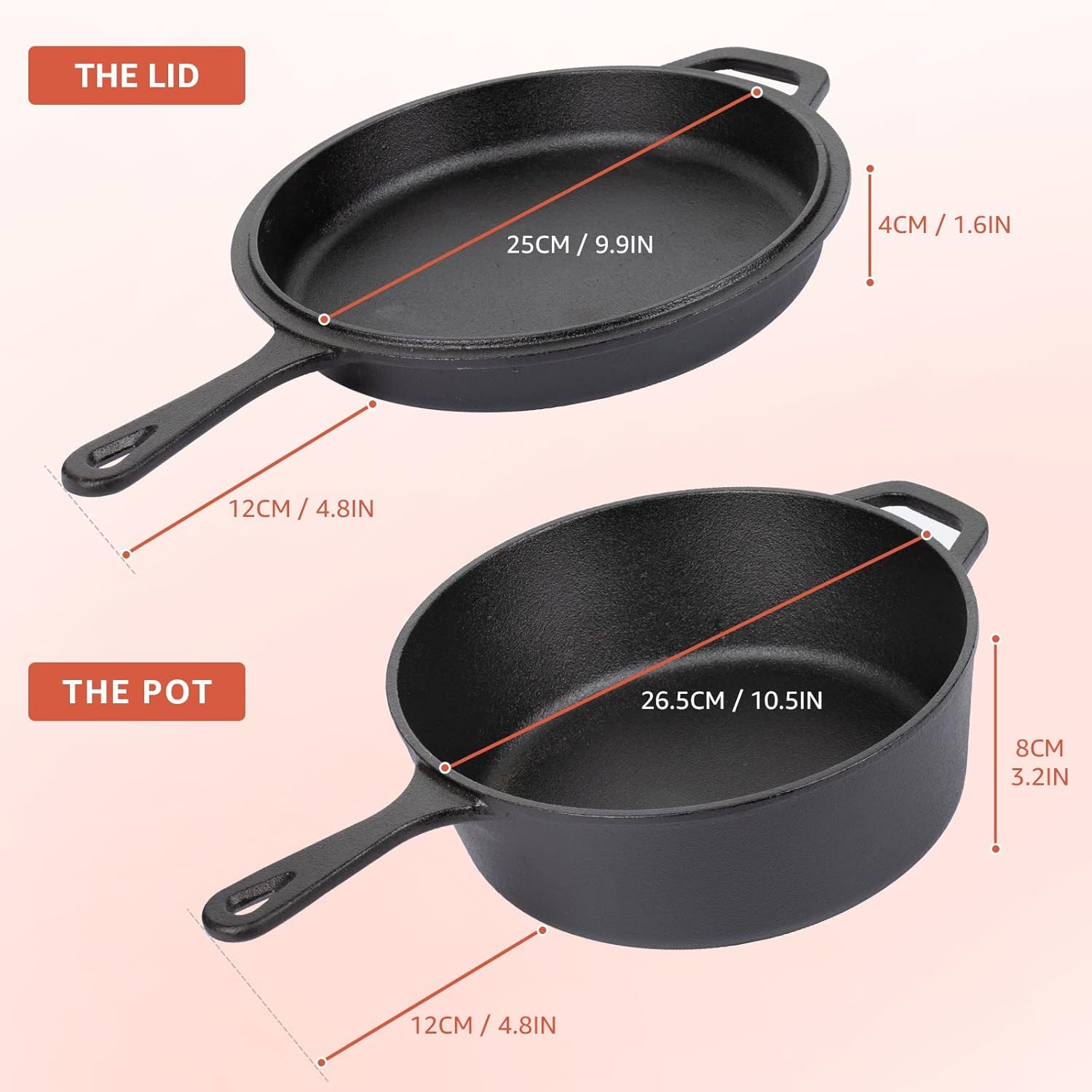 Cast Iron Dutch Oven with Lid  - Camp Dutch Oven Cast review and price