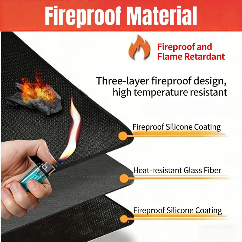 Outdoor Bbq Grill Mat Oven Lin - Camping Cooking Mat review and price