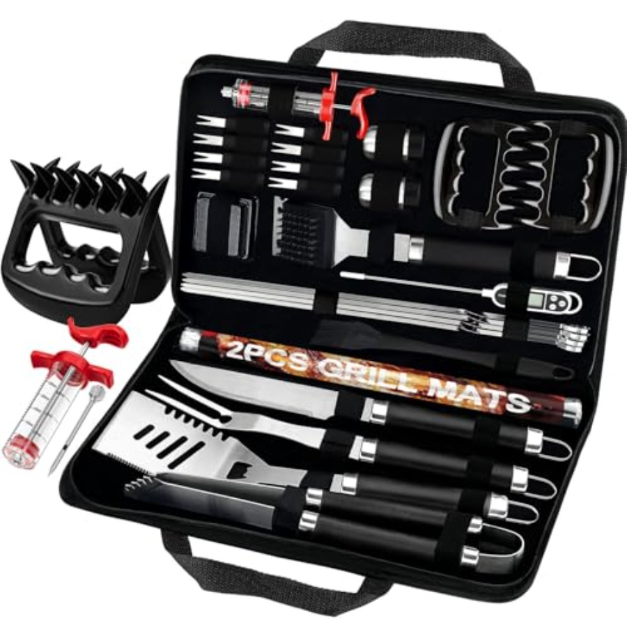 28Pcs Grilling Accessories in  - Meat Thermometer Camp review and price