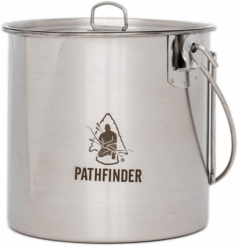 Stainless Steel Bush Pot and L - Camping Cooking Set Stainless Steel review and price