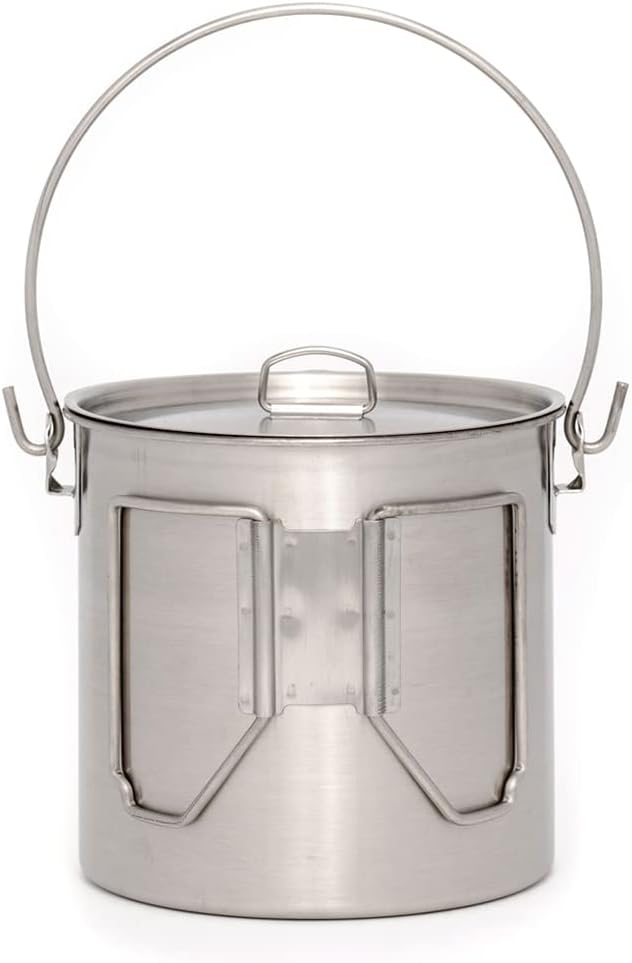 Stainless Steel Bush Pot and L - Camping Cooking Set Stainless Steel review and price