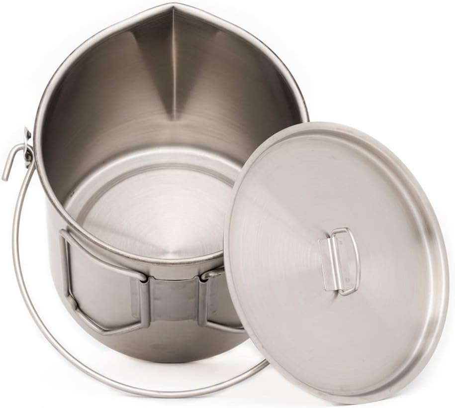 Stainless Steel Bush Pot and L - Camping Cooking Set Stainless Steel review and price