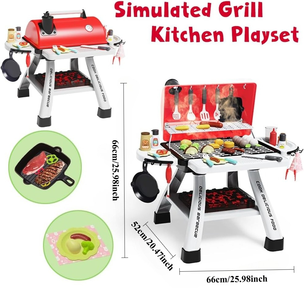Kids BBQ Grill Playset Play Ki - Camping Cooking With Kids review and price